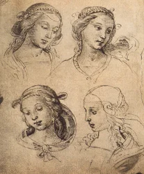Study of Four Female Faces